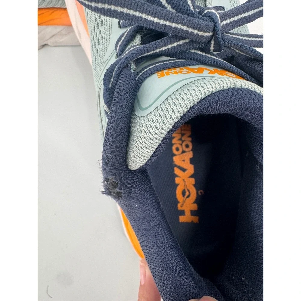 Hoka One One Bondi 7 Running Shoes Women 7 Blue Orange Max Cushion Road Runner